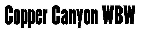 Copper Canyon WBW字体