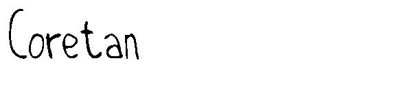 Coretan字体