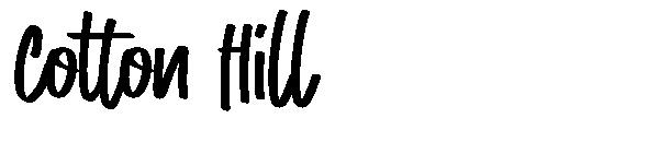 Cotton Hill字体