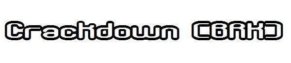 Crackdown (BRK)字体