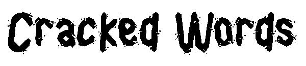 Cracked Words字体