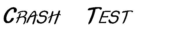 Crash  Test字体