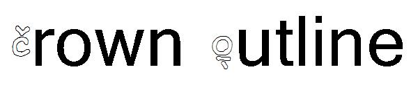 Crown Outline字体