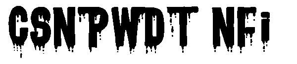 CSNPWDT NFI字体