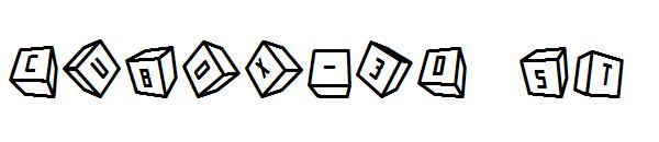 Cubox-3D ST字体