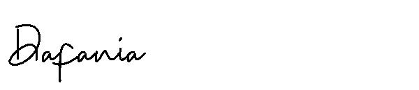 Dafania字体