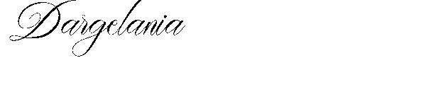 Dargelania字体
