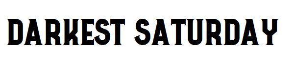 Darkest Saturday字体