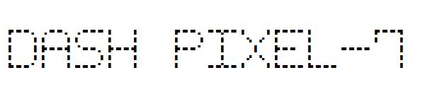 Dash Pixel-7字体