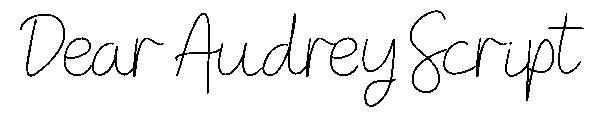 Dear Audrey Script字体