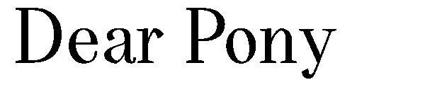 Dear Pony字体