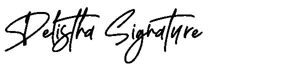 Delistha Signature字体