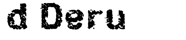 d Deru字体