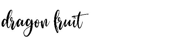 dragon fruit字体