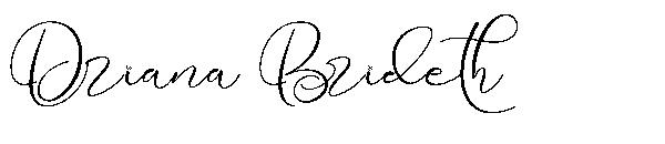 Driana Brideth字体