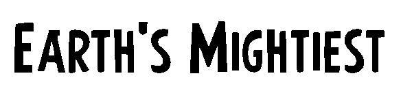 Earth's Mightiest字体