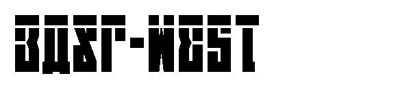 EAST-west字体