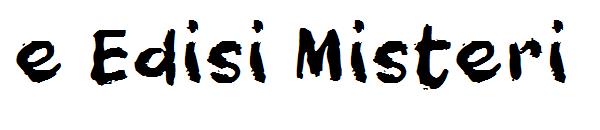 e Edisi Misteri字体