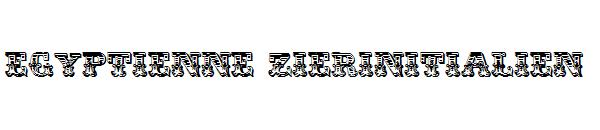 Egyptienne Zierinitialien字体