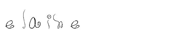 elaine字体