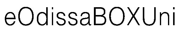 eOdissaBOXUni字体