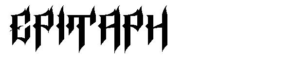Epitaph字体