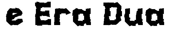 e Era Dua字体