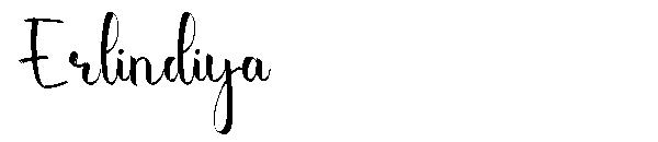 Erlindiya字体