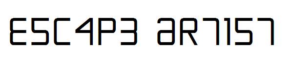 Escape Artist字体