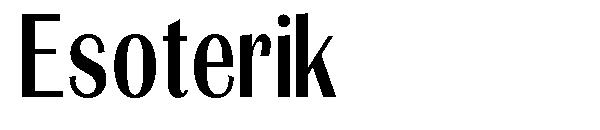 Esoterik字体