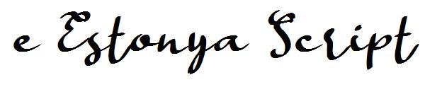 e Estonya Script字体