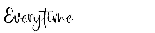 Everytime字体