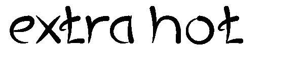 extra hot字体