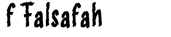 f Falsafah字体