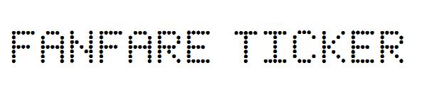 Fanfare Ticker字体
