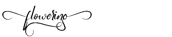 Flowering字体
