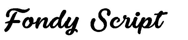 Fondy Script字体