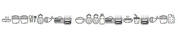 Foodlist Illustration字体