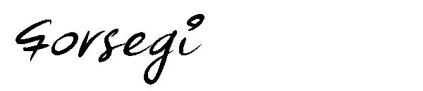Forsegi字体
