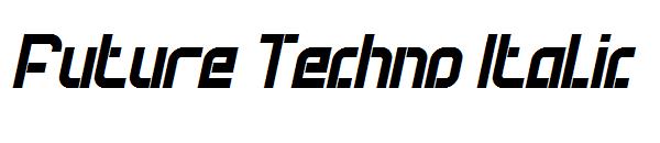 Future Techno Italic字体