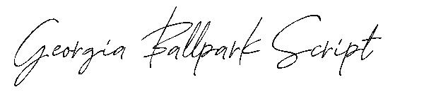 Georgia Ballpark Script字体