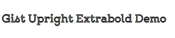 Gist Upright Extrabold Demo字体