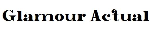 Glamour Actual字体