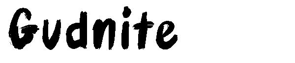 Gudnite字体