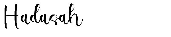 Hadasah字体