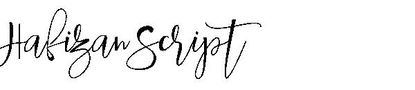 Hafizan Script字体