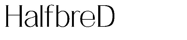 HalfbreD字体