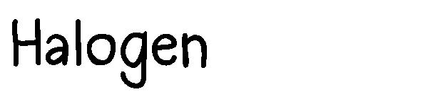 Halogen字体