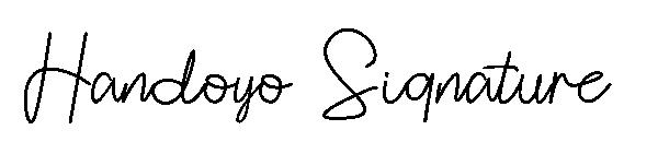 Handoyo Signature字体