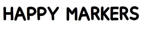 Happy markers字体